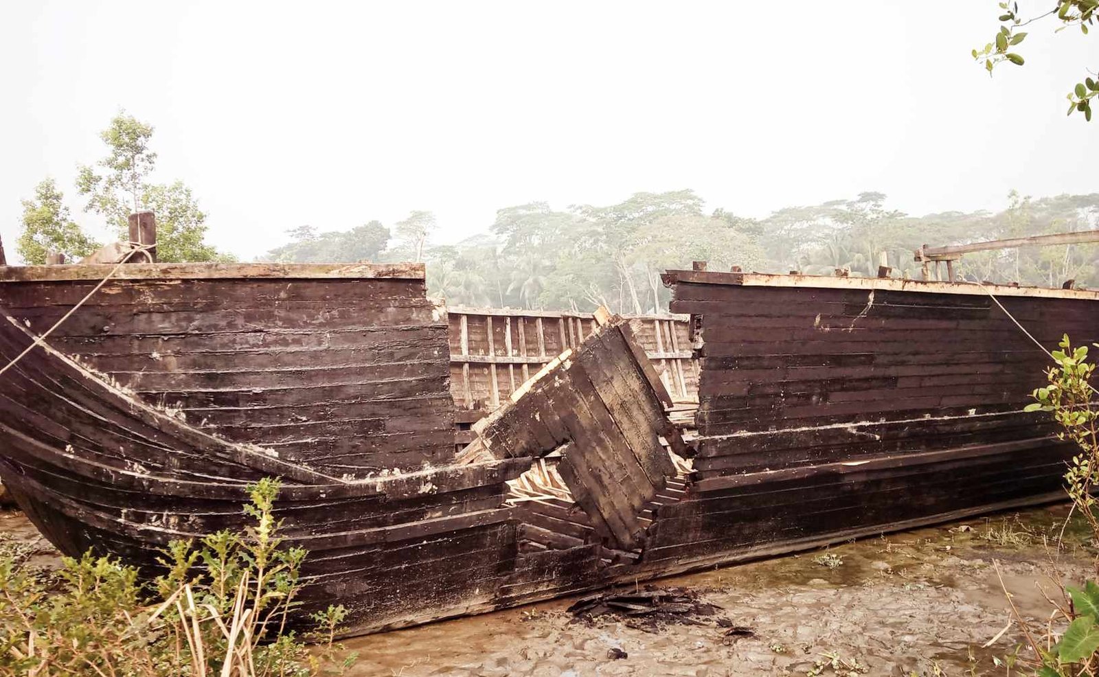 শরনখোলায় বাওয়ালী নৌকায় আগুন, অনিশ্চিত সুন্দরবনের যাওয়া