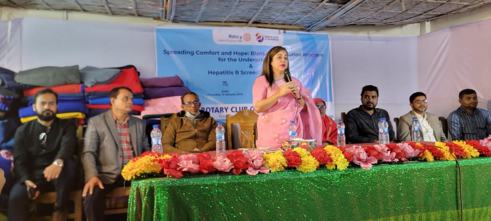 কুমিল্লায় রোটারি ক্লাব অব গুলশান ওয়ান এর উদ্যোগে শীতবস্ত্র বিতরণ